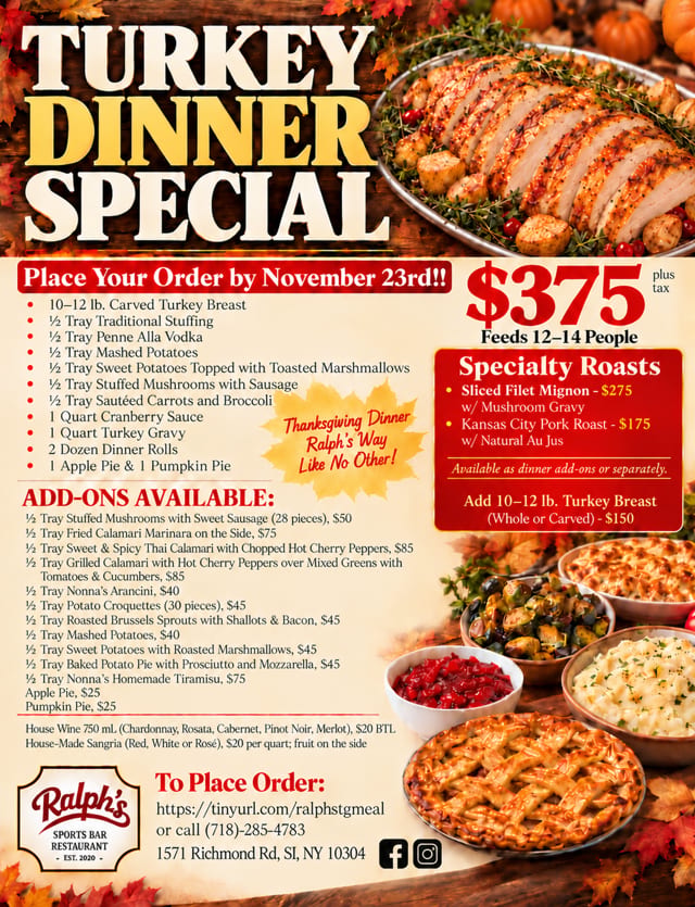 Thanksgiving Catering
