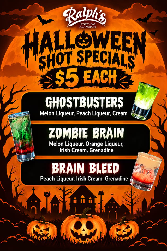 Halloween Shot Specials!