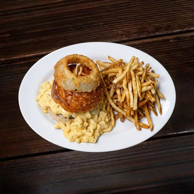 Mac & Cheese Burger.